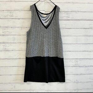 Hush Knit Panel Dress  Elegant Gray